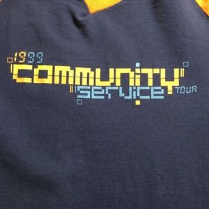 Community Service Tour T Shirt 1999 Crystal Method Lo Fidelity Allstars Orbital